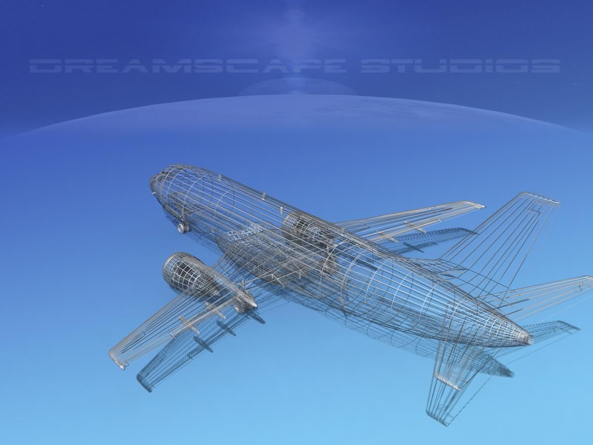 Boeing 737-300 Frontier 1 3D model_13
