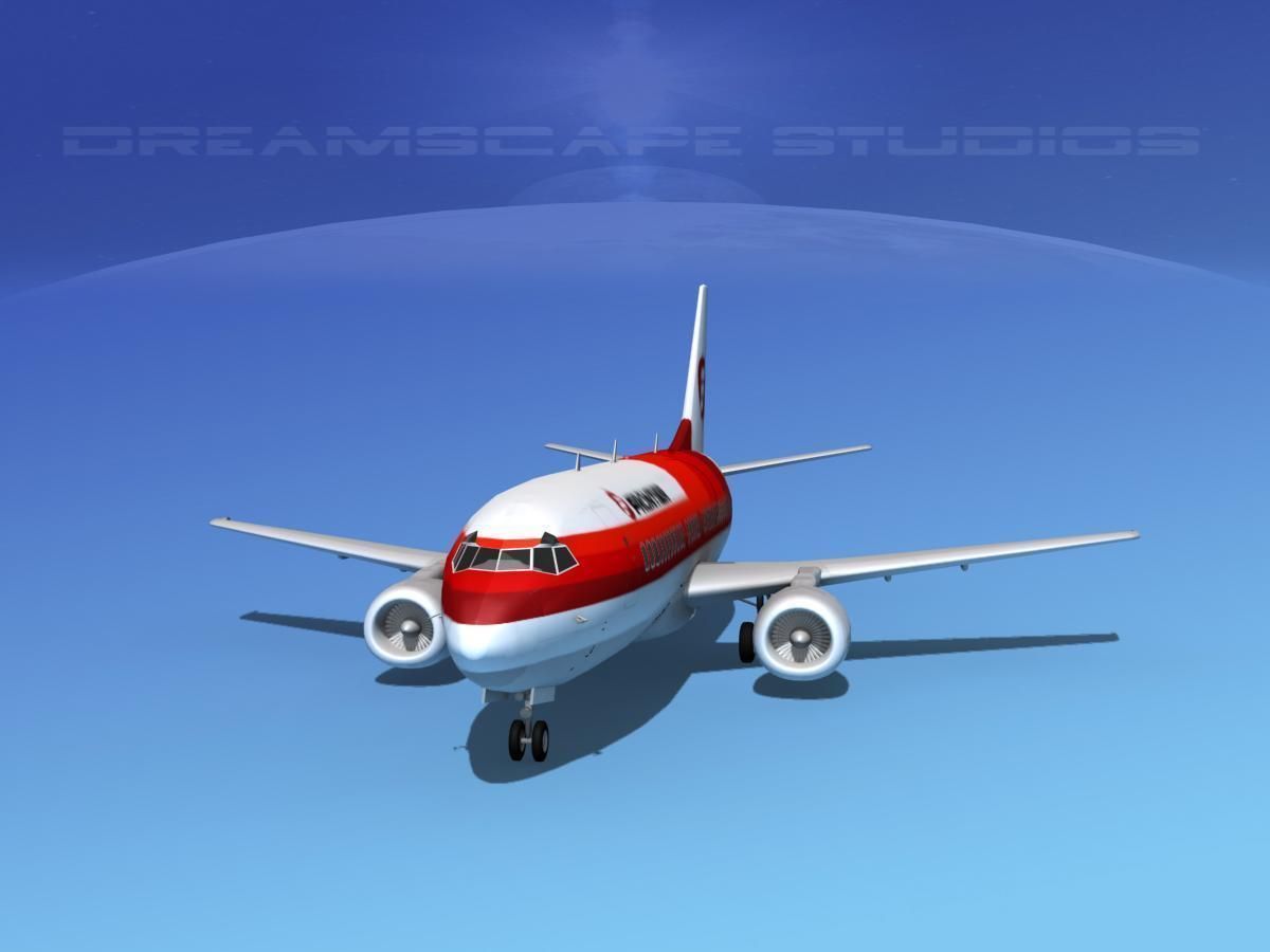 Boeing 737-300 Frontier 1 3D model_1