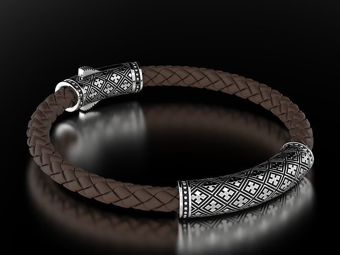Male bracelet under the skin with a lock style 663 3D print model