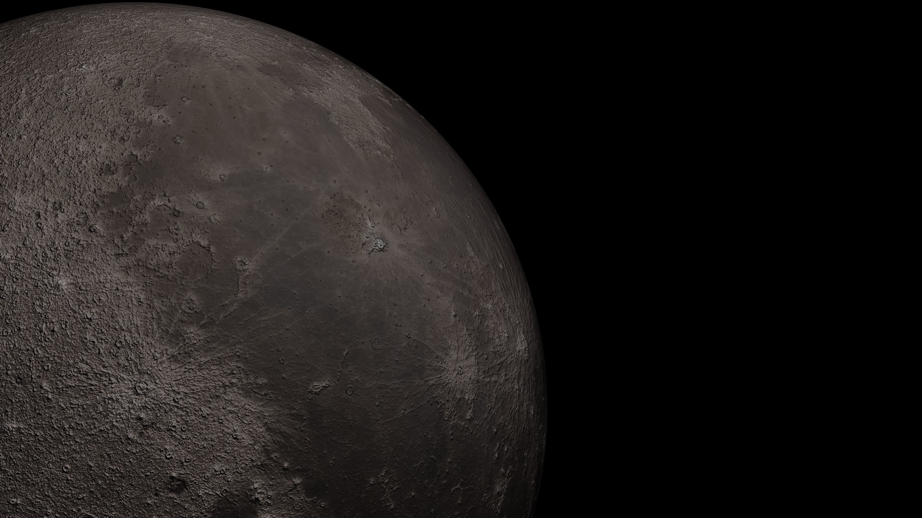 Animated moon 3D model_3