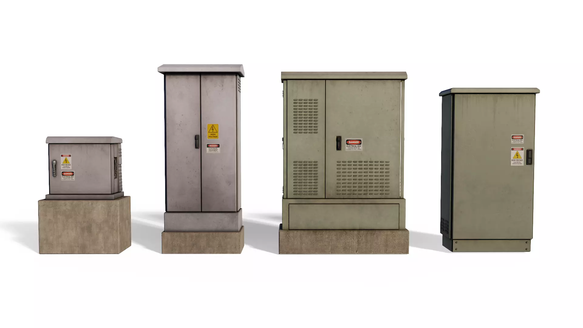 ElectricBox 3D model Pack Low-poly 3D model_0