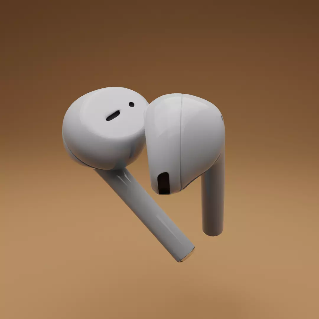Airpods Low-poly 3D model