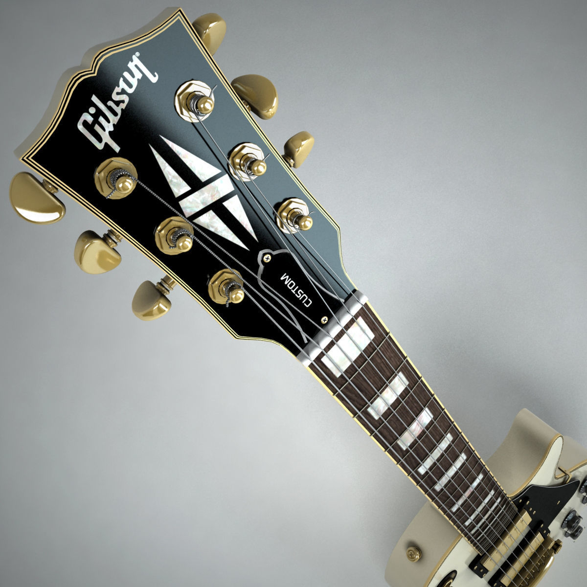 Gibson Les Paul Custom  3D model_1