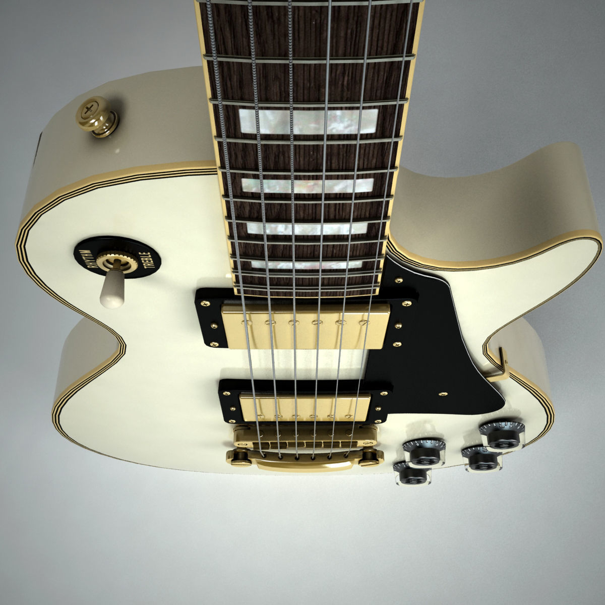 Gibson Les Paul Custom  3D model_6