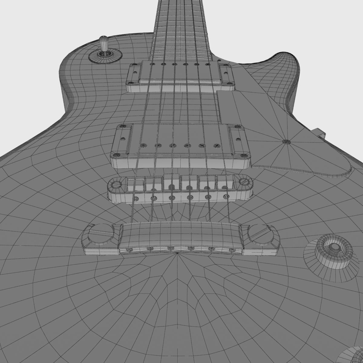 Gibson Les Paul Custom  3D model_9