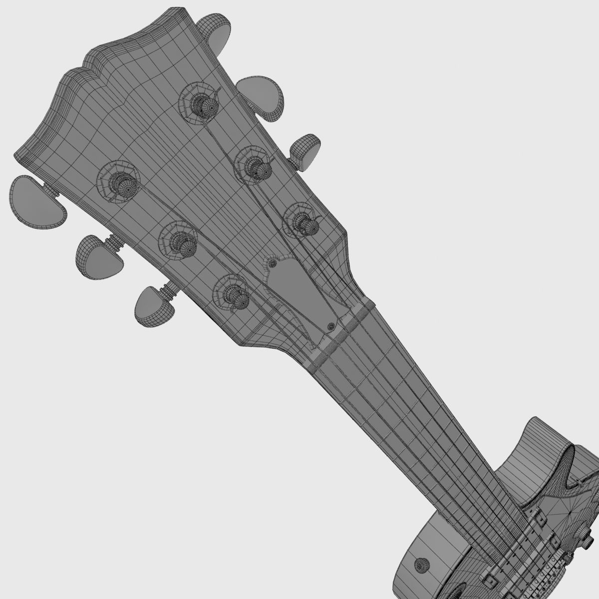 Gibson Les Paul Custom  3D model_8