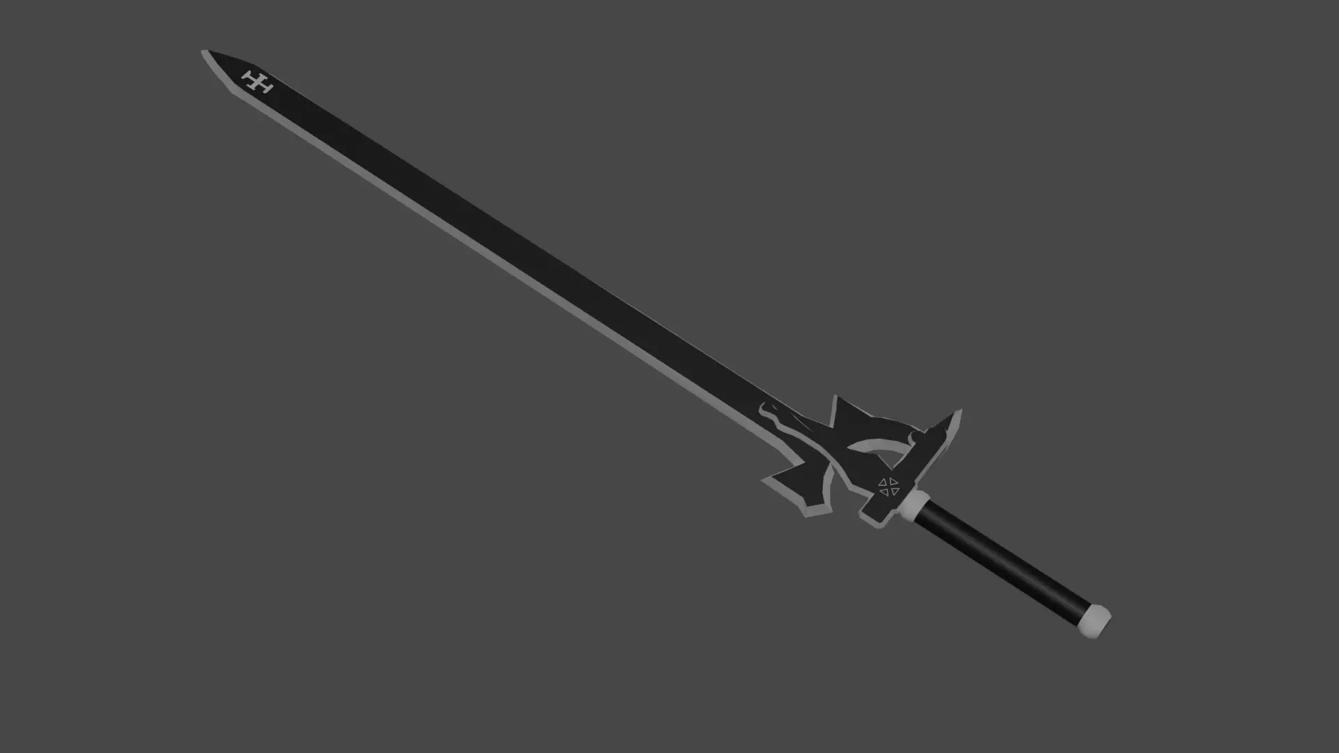 Elucidator sword 3D model_0