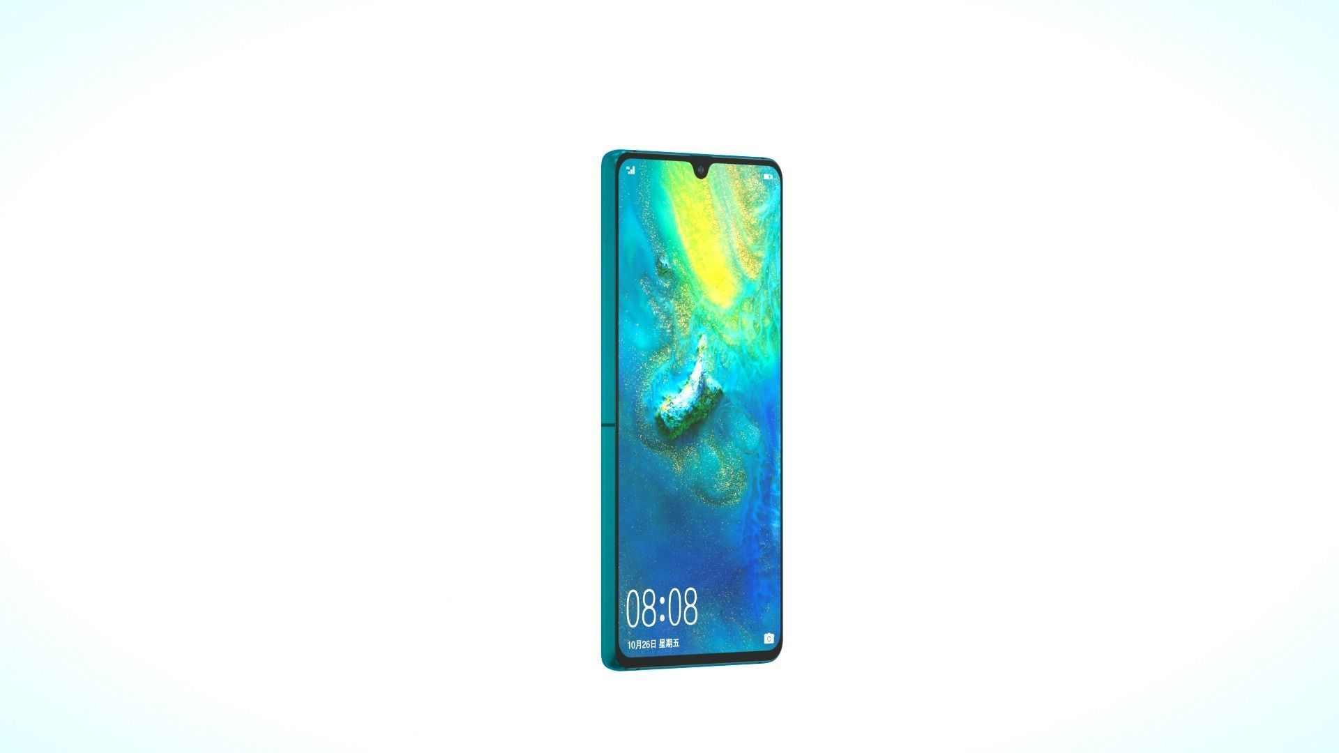 HUAWEI Mate 20 X 5G cell phone 3D model_1