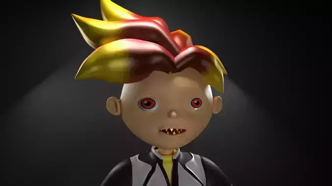 3D NFT Stylized Character Cartoon Boy 3D model