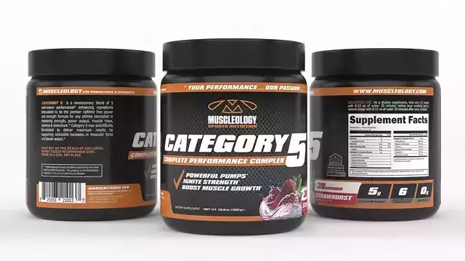 Protein Powder 3D model