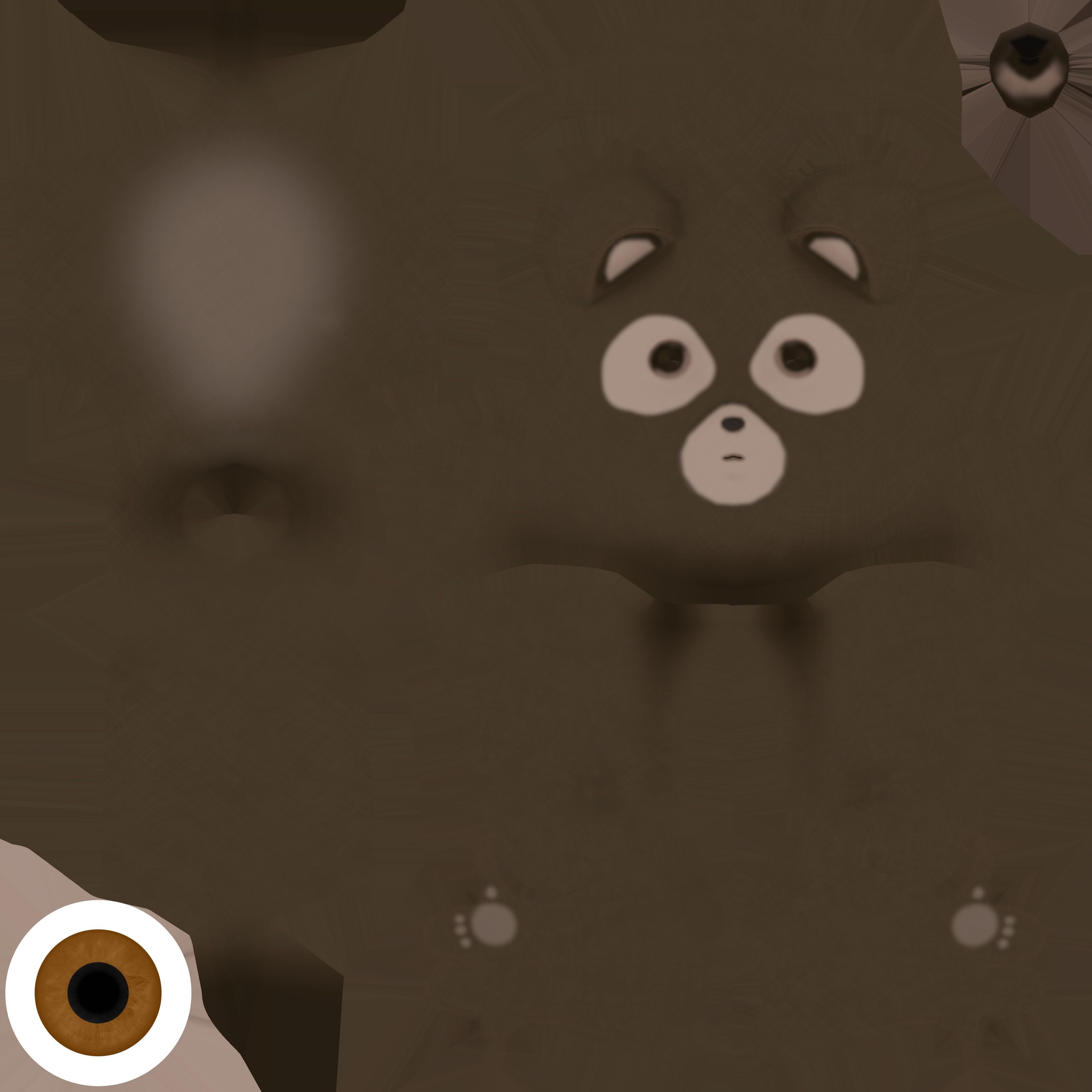 Low Poly Bear Rig 3D model Low-poly 3D model_9