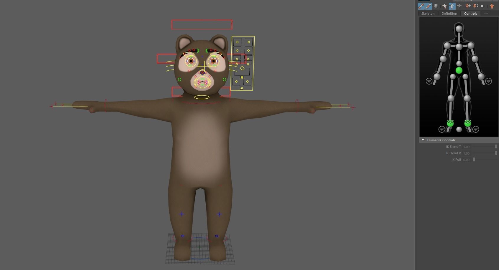 Low Poly Bear Rig 3D model Low-poly 3D model_2