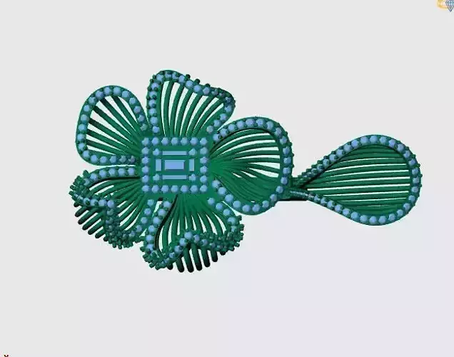 jewelry flower ring  3D print model