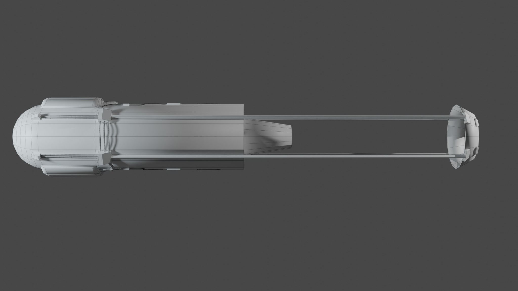 Space engine or rocket Free low-poly 3D model_5