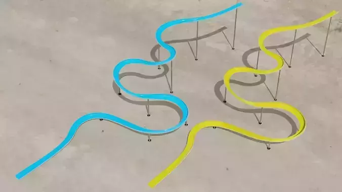 Water Slide 3D models  3D Model Collection