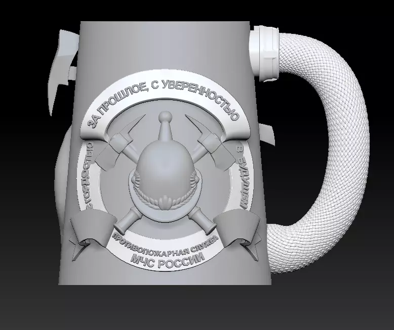 Decorative Fireman Souvenir Cup 3D print model_0