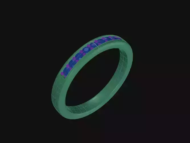 9 Diamonds Ring - 4 Sizes