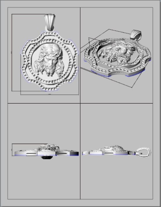 JESUS PENDANT CHARM -DIJE DE JESUS 3D print model_7