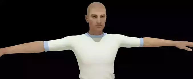 Men-Character man Low-poly 3D model