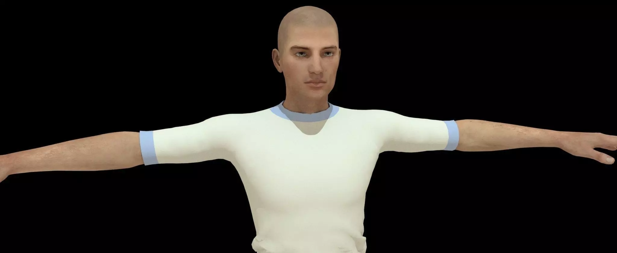 Men-Character man Low-poly 3D model_0