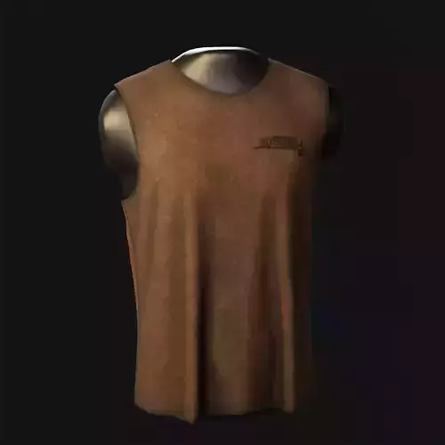 Undershirt survival Low-poly 3D model