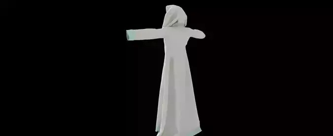 Plasht robe Low-poly 3D model