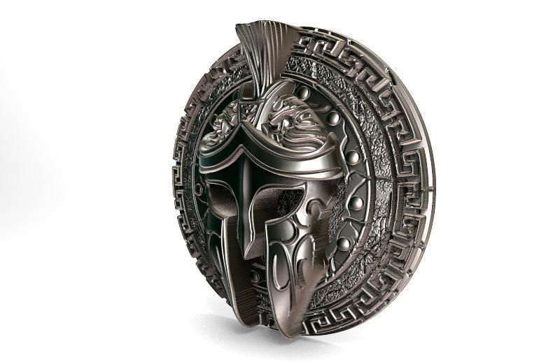 Spartan pendant 8 3D print model_8