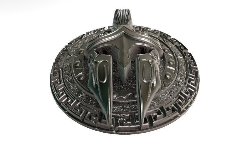 Spartan pendant 8 3D print model_7