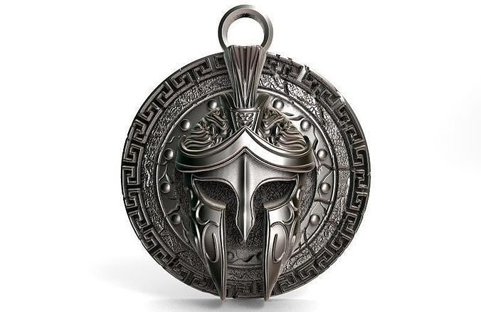 Spartan pendant 8 3D print model