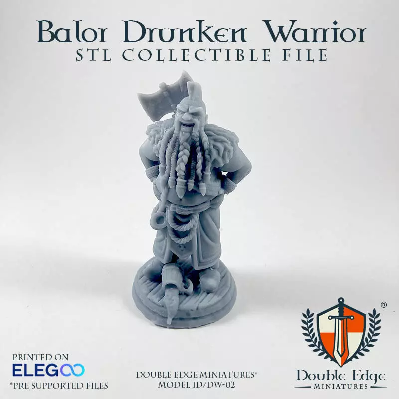BALOR DRUNKEN WARRIOR - DW-02 3D print model