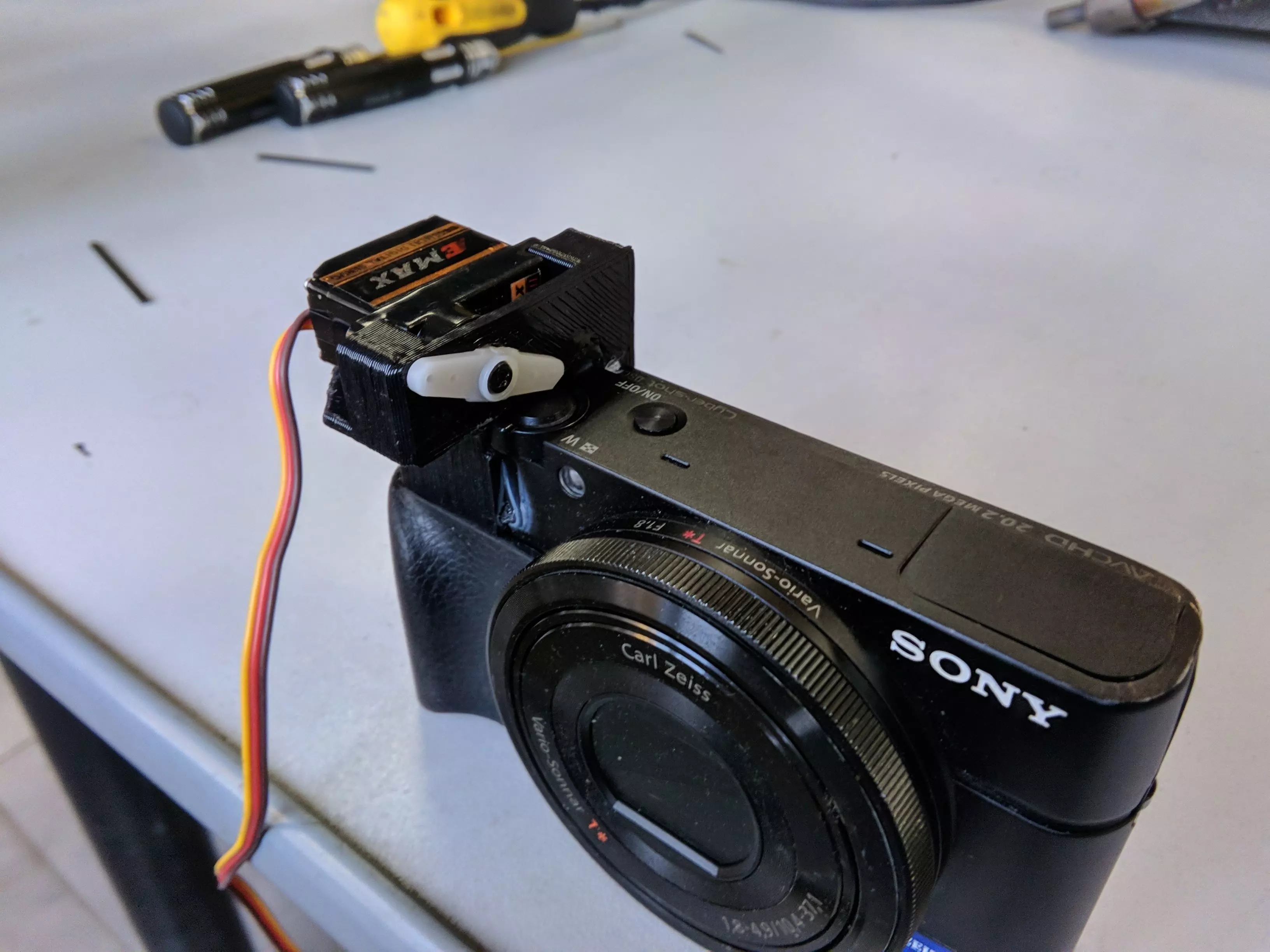 Sony RX100 shuter servo 3D print model