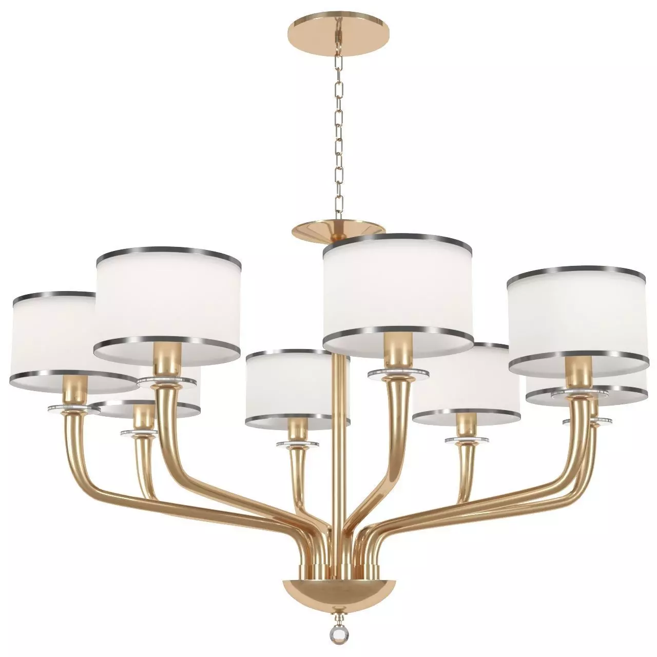 Heathfield Co Czarina Arm Gold Chandelier 3D model