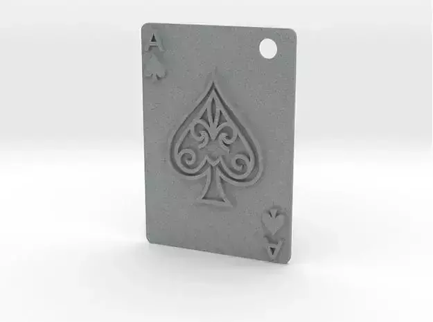 Ace of Spades Pendant 3D print model