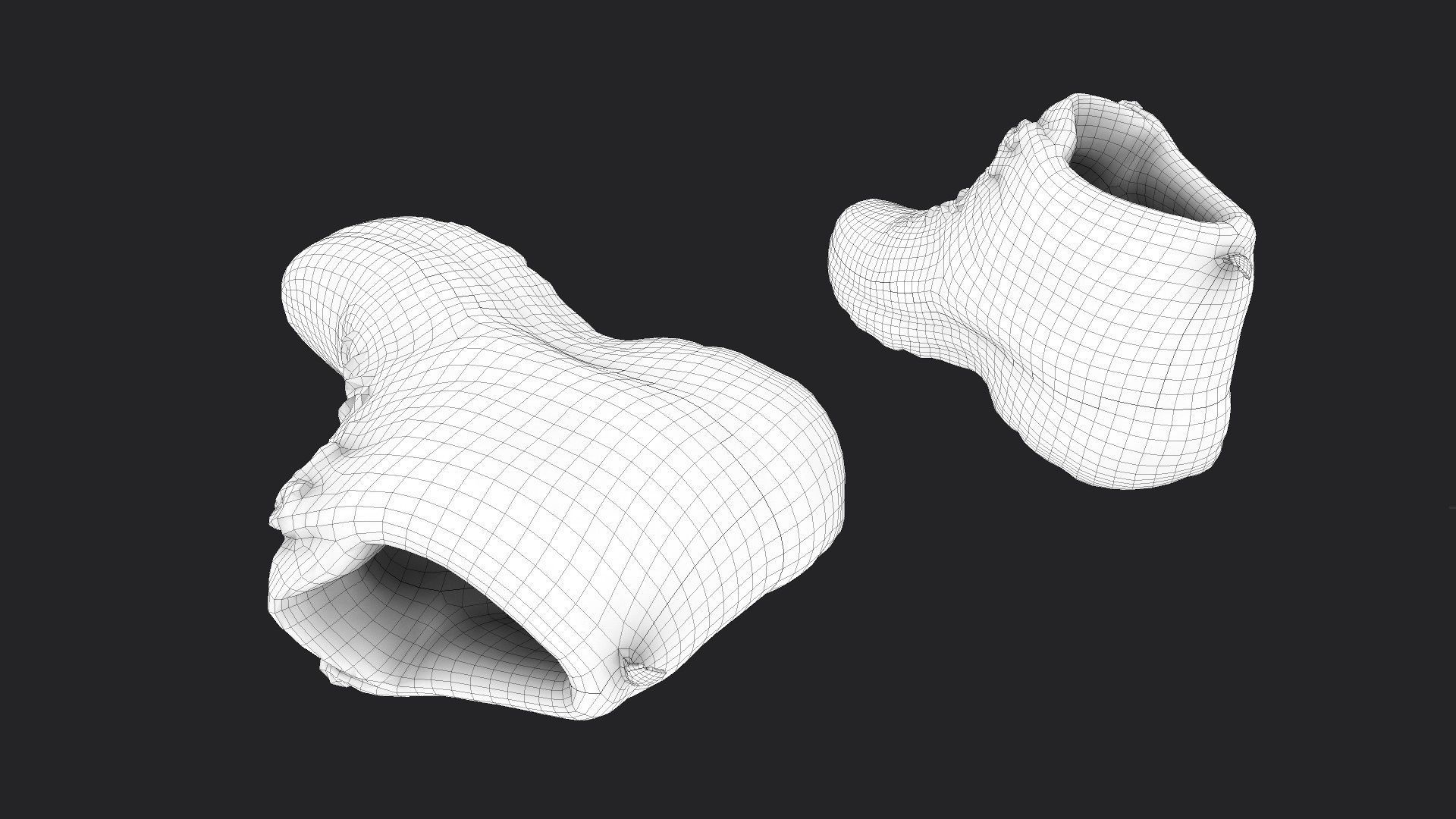 Worn Boots Low-poly 3D model_9