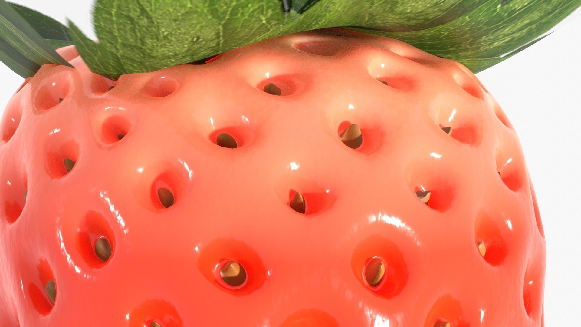 Strawberry 3D model_8