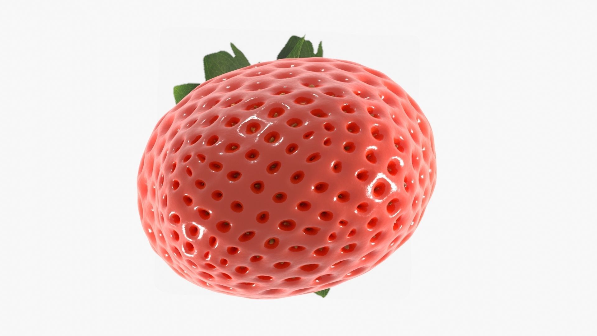 Strawberry 3D model_7