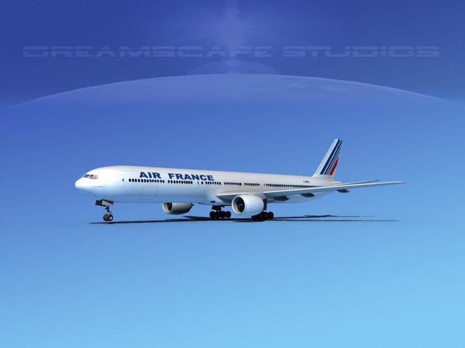 Boeing 777-300 Air France 3D model