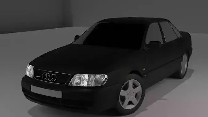 Audi A6 C4 tdi quattro 1994-97 Low-poly 3D model