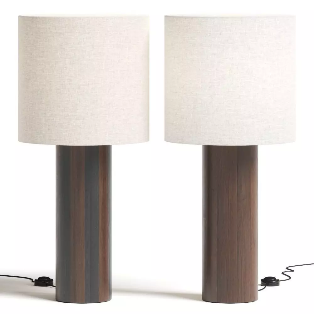 Post Floor Lamp 3D model_0