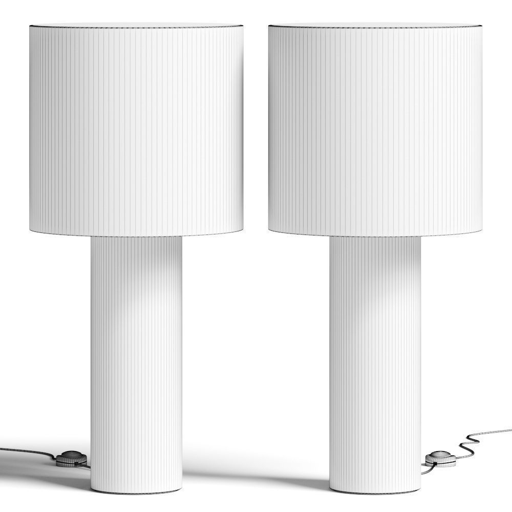 Post Floor Lamp 3D model_2