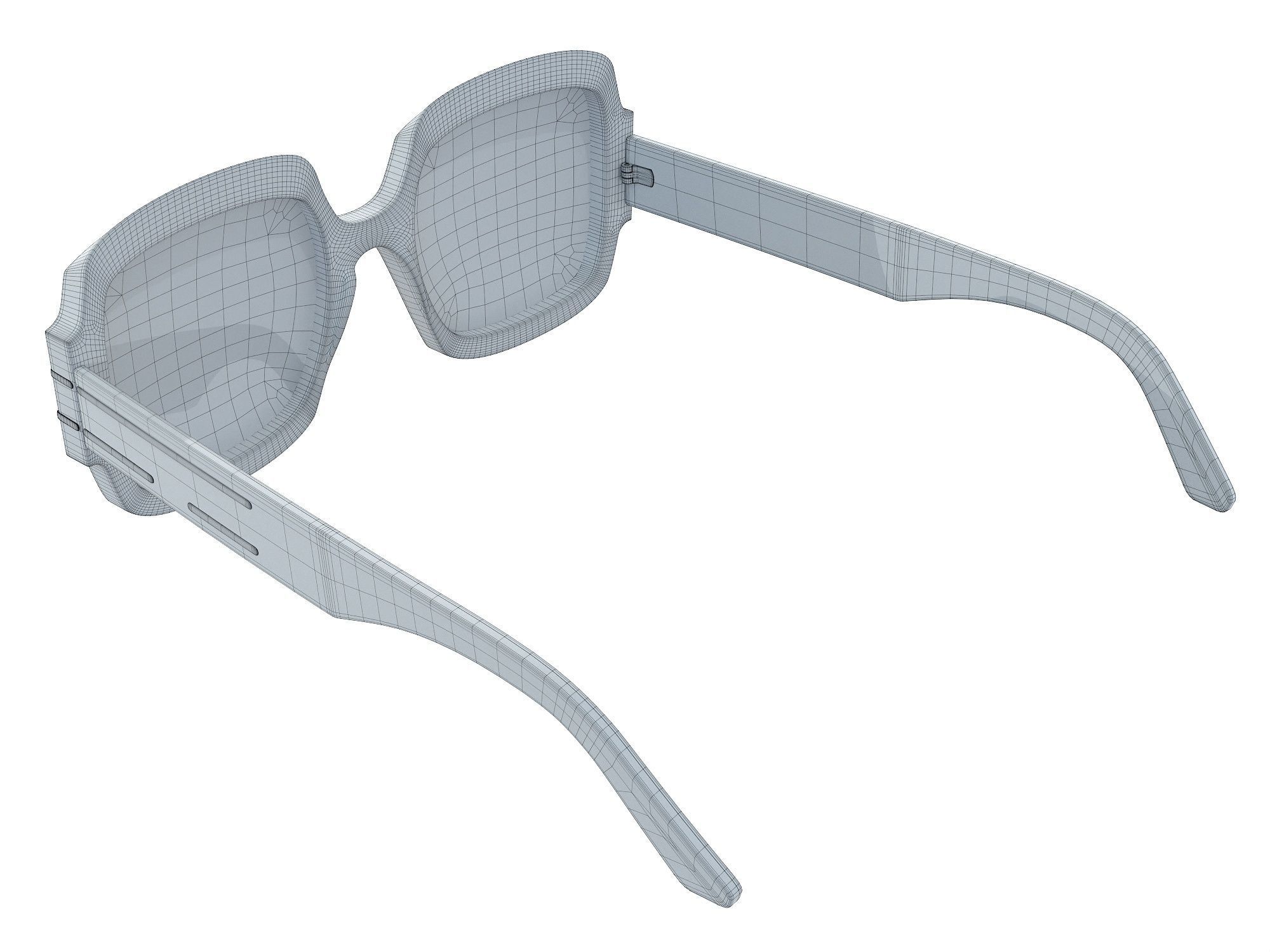 DIOR DIORSIGNATURE S1U Tortoiseshell Effect Square Sunglasses 3D model_9