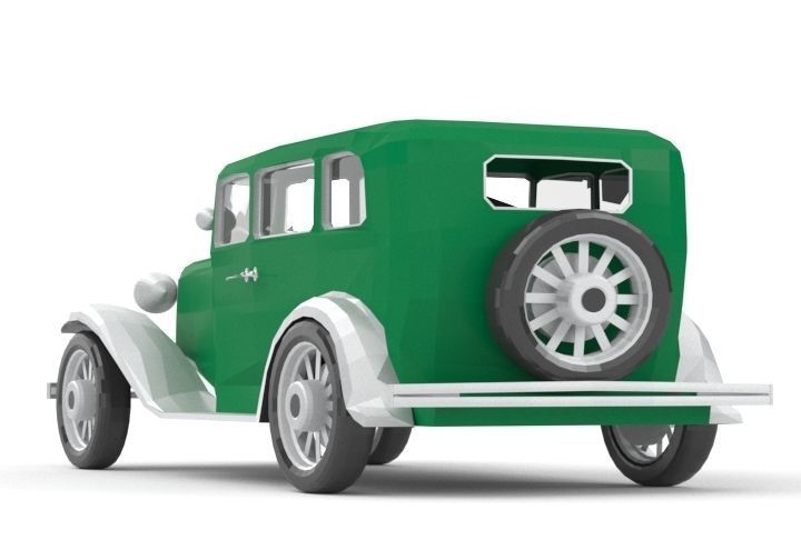 32 DODGE  Low-poly 3D model_2