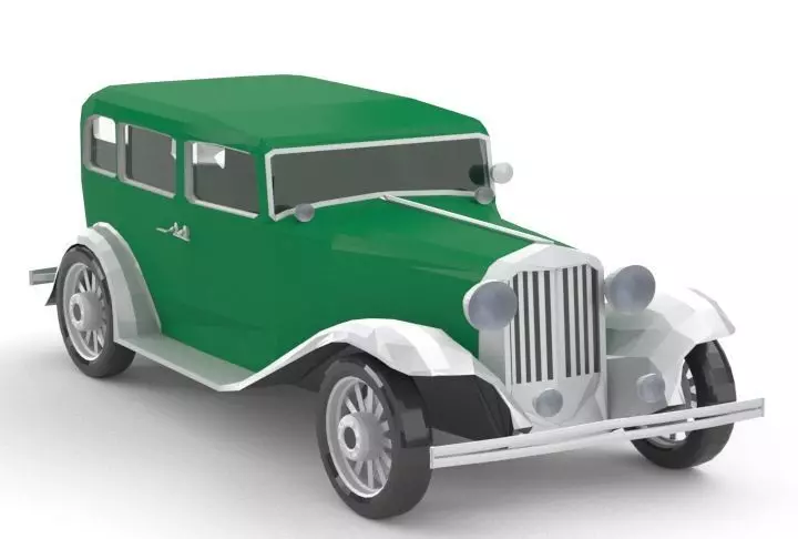 32 DODGE  Low-poly 3D model_0