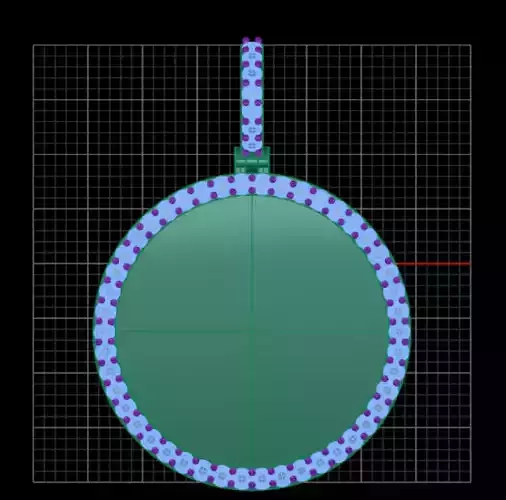 Picture Pendant 1inch 2half pointers