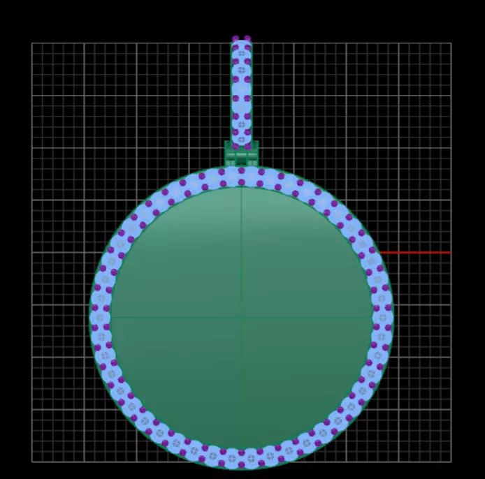 Picture Pendant 1inch 2half pointers 3D print model_0