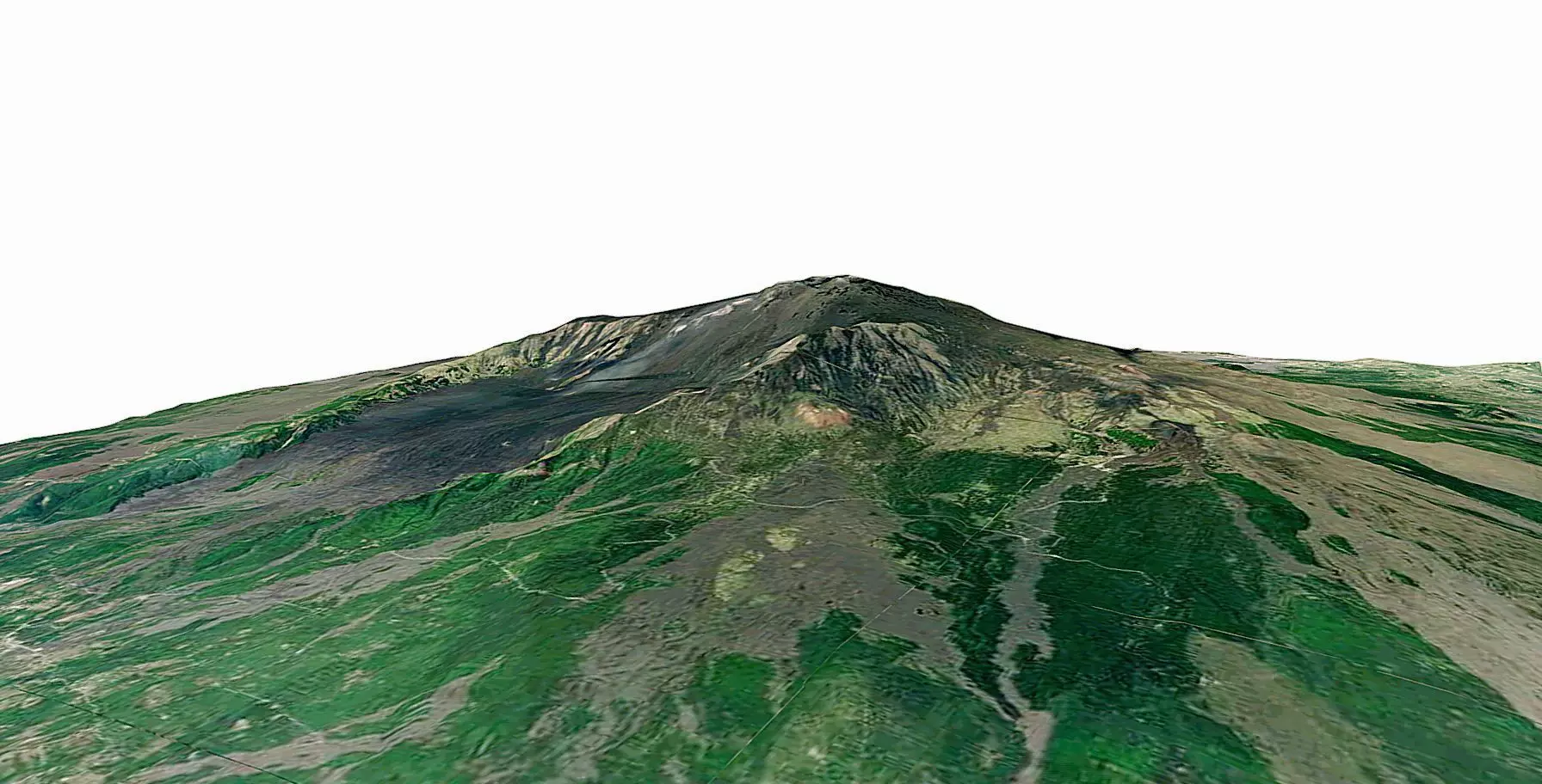 Mount Etna - Volcano Low-poly 3D model