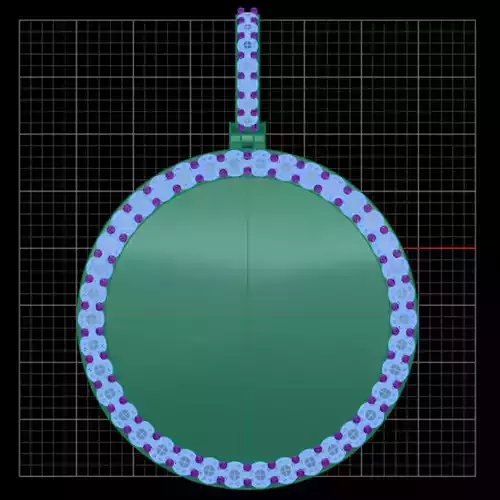 Picture Pendant 1inch 4 pointers