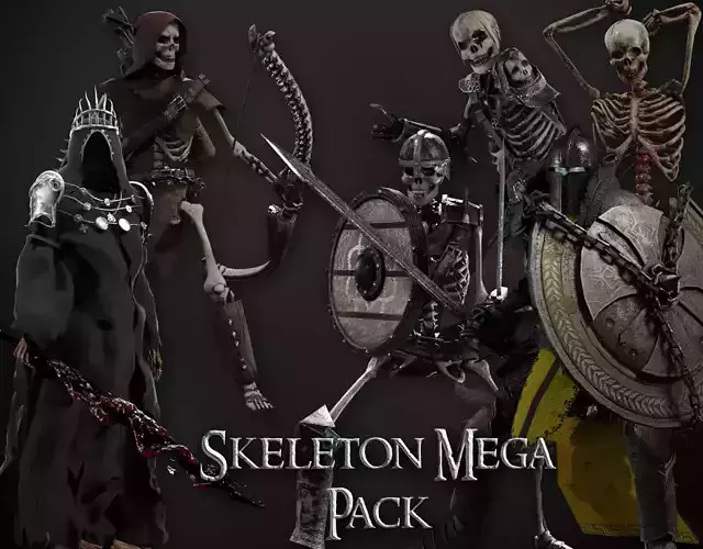 Skeleton Mega Pack 3D Model Collection