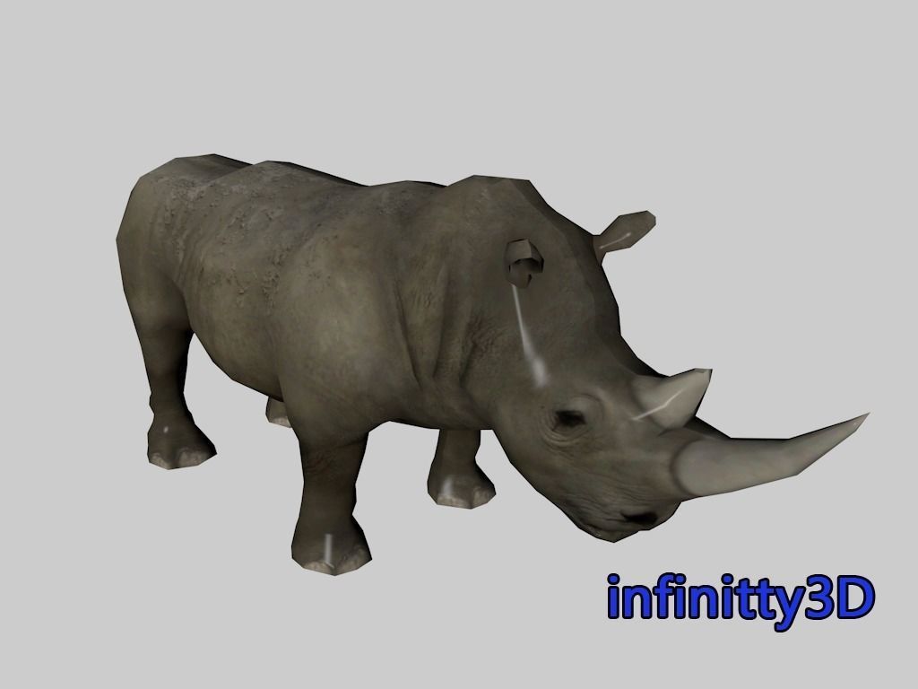 Forest Set animal set  Low-poly 3D model_14