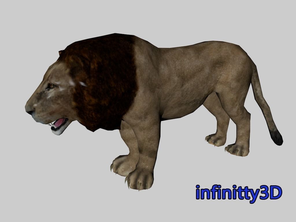 Forest Set animal set  Low-poly 3D model_2